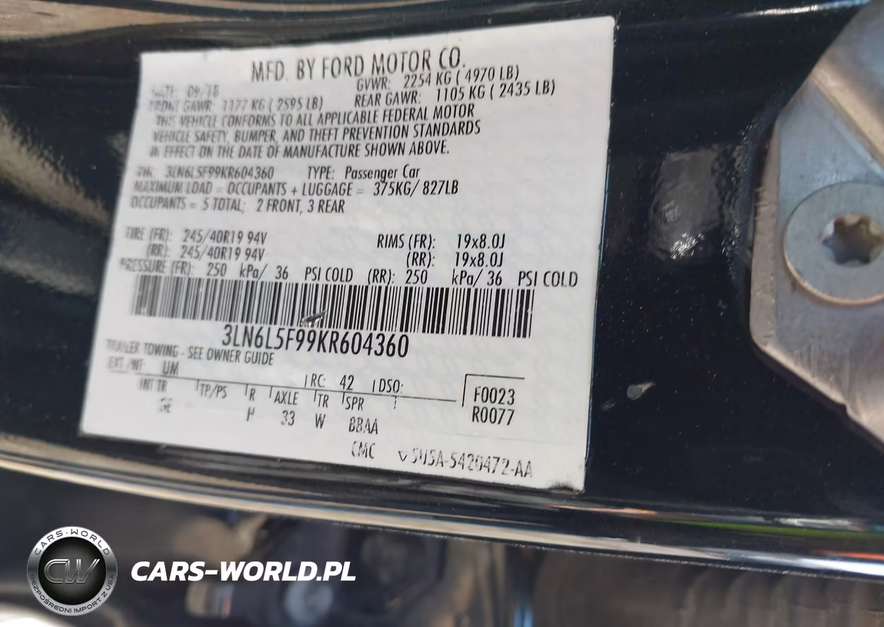 2019 Lincoln Mkz Reserve Ii VIN:3LN6L5F99KR604360 - 9