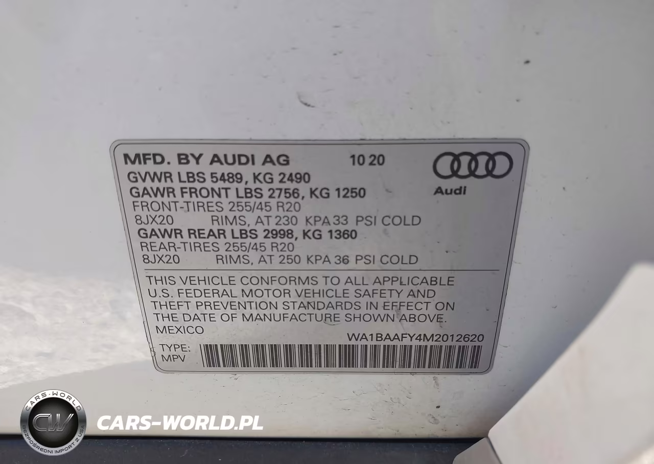 2021 Audi Q5 Premium Plus 45 Tfsi Quattro S Tronic VIN:WA1BAAFY4M2012620 - 9