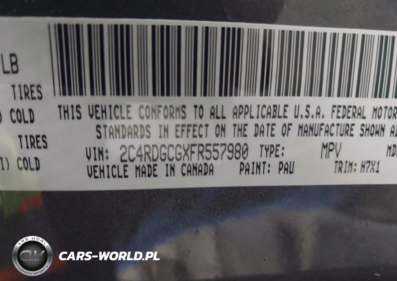 2015 Dodge Grand Caravan Sxt VIN:2C4RDGCGXFR557980 - 9