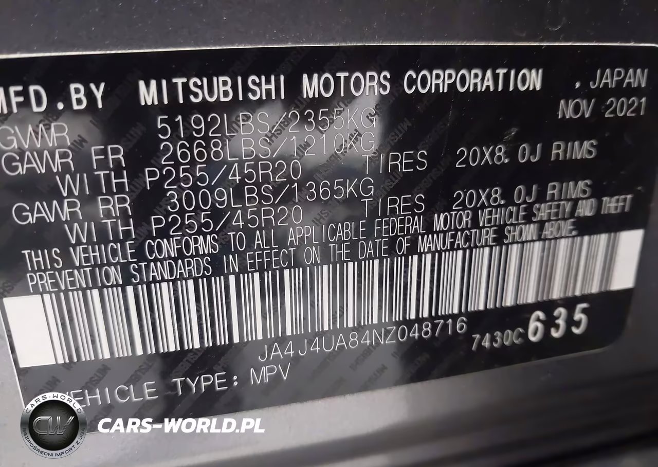 2022 Mitsubishi Outlander Black Edition S-Awc-Se 2.5 S-Awc-Se Launch Edition S-Awc VIN:JA4J4UA84NZ048716 - 9