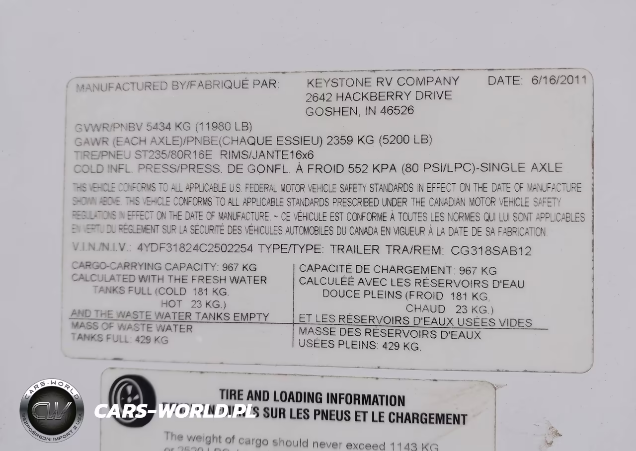2012 Keystone Cougar VIN:4YDF31824C2502254 - 9