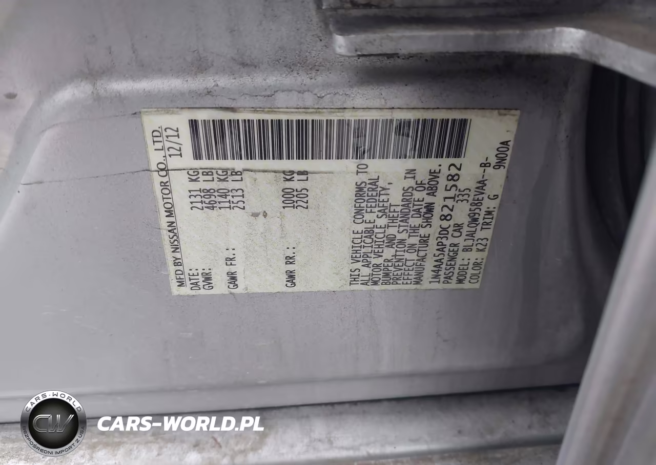 2013 Nissan Maxima 3.5 S VIN:1N4AA5AP3DC821582 - 9