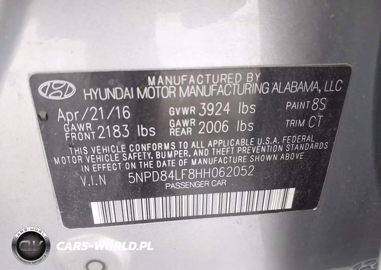 2017 Hyundai Elantra Limited VIN:5NPD84LF8HH062052 - 9