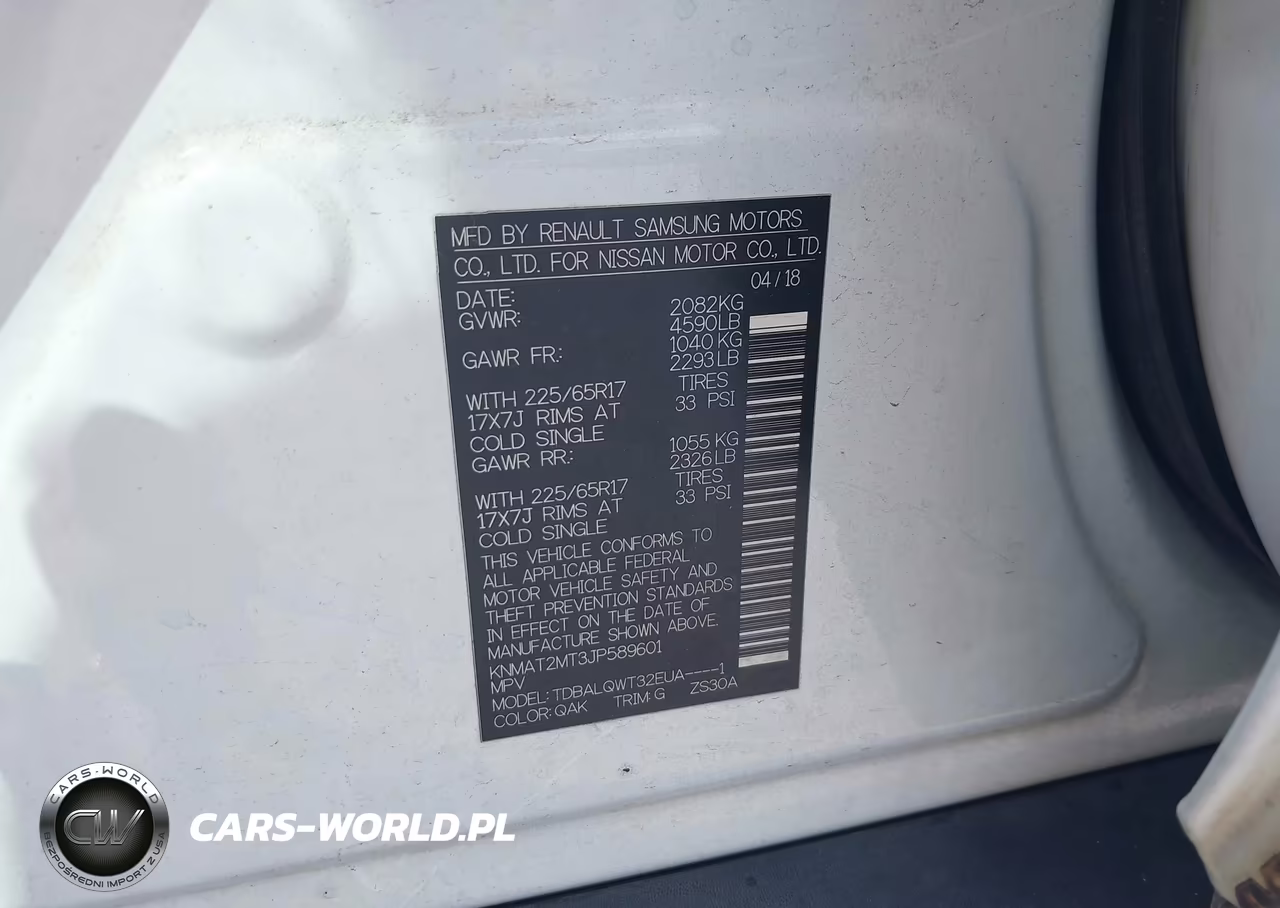 2018 Nissan Rogue Sv VIN:KNMAT2MT3JP589601 - 9