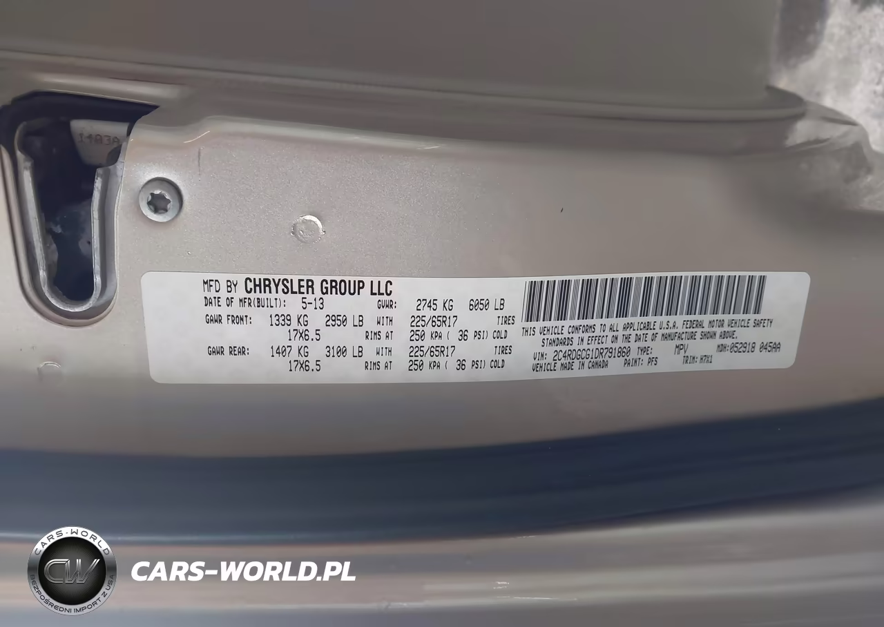 2013 Dodge Grand Caravan Sxt VIN:2C4RDGCG1DR791860 - 9