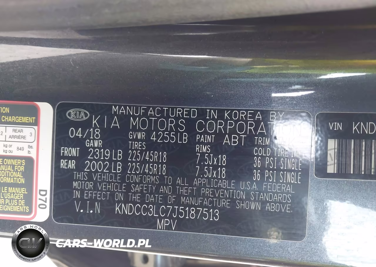 2018 Kia Niro Ex VIN:KNDCC3LC7J5187513 - 9
