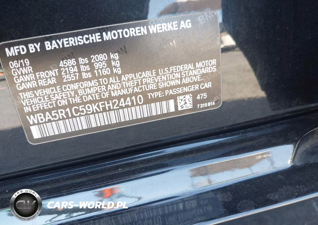 2019 BMW 330I VIN:WBA5R1C59KFH24410 - 9