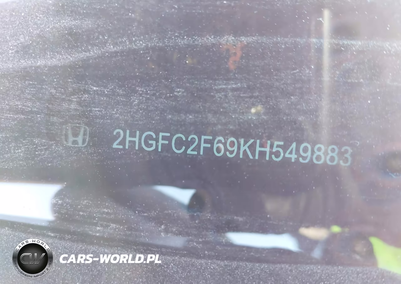 2019 Honda Civic Lx VIN:2HGFC2F69KH549883 - 9
