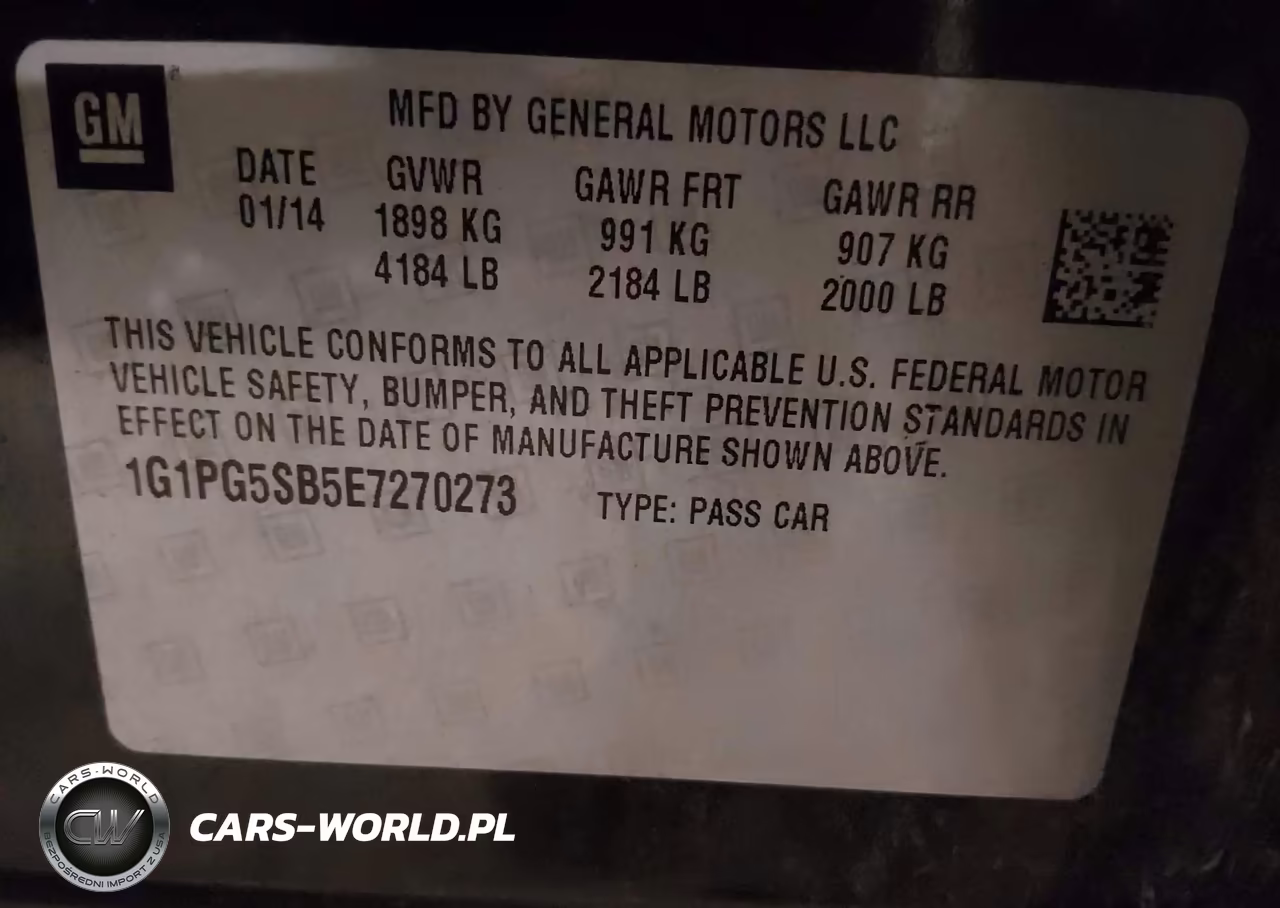 2014 Chevrolet Cruze Ltz VIN:1G1PG5SB5E7270273 - 9
