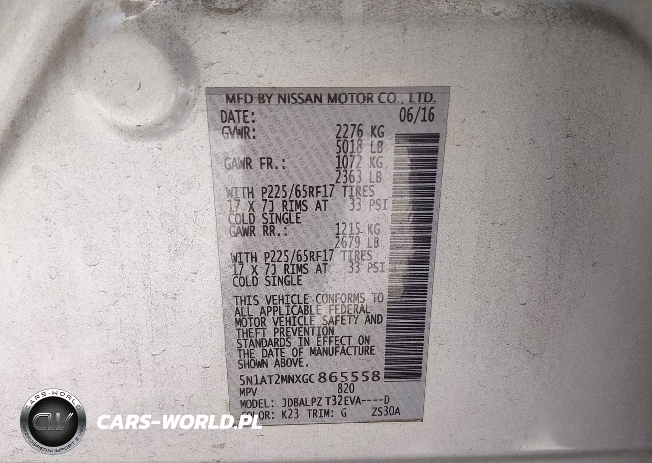 2016 Nissan Rogue S VIN:5N1AT2MNXGC865558 - 9