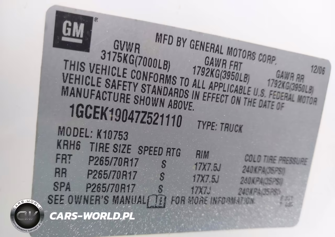 2007 Chevrolet Silverado 1500 Lt1 VIN:1GCEK19047Z521110 - 9