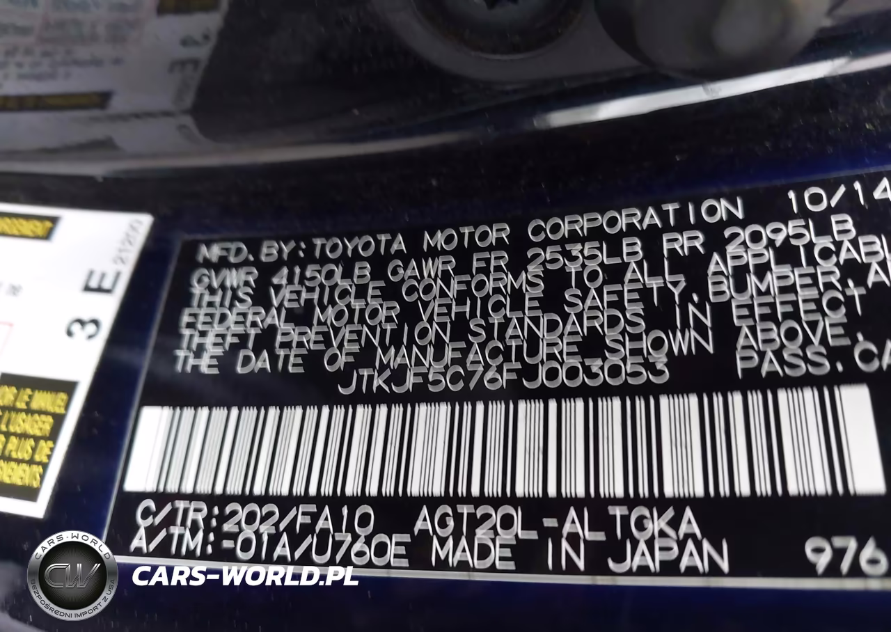 2015 Scion Tc VIN:JTKJF5C76FJ003053 - 9