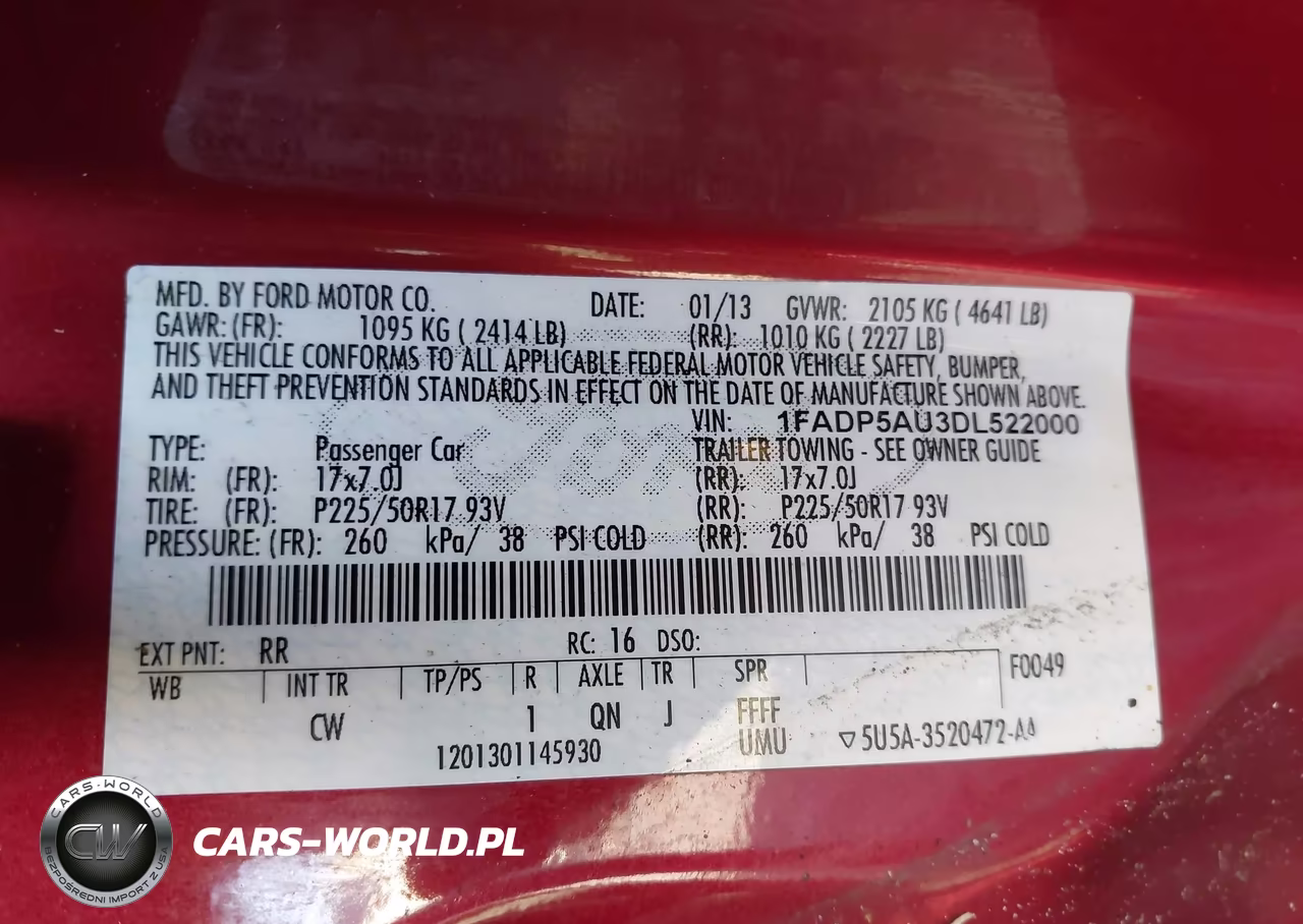 2013 Ford C-Max Hybrid Se VIN:1FADP5AU3DL522000 - 9