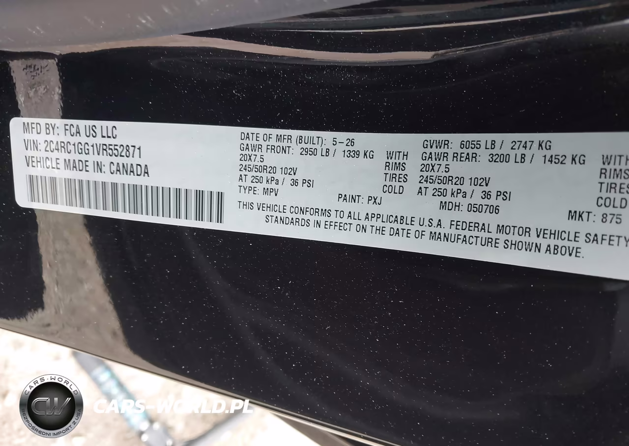 2027 Chrysler Pacifica VIN:2C4RC1GG1VR552871 - 9