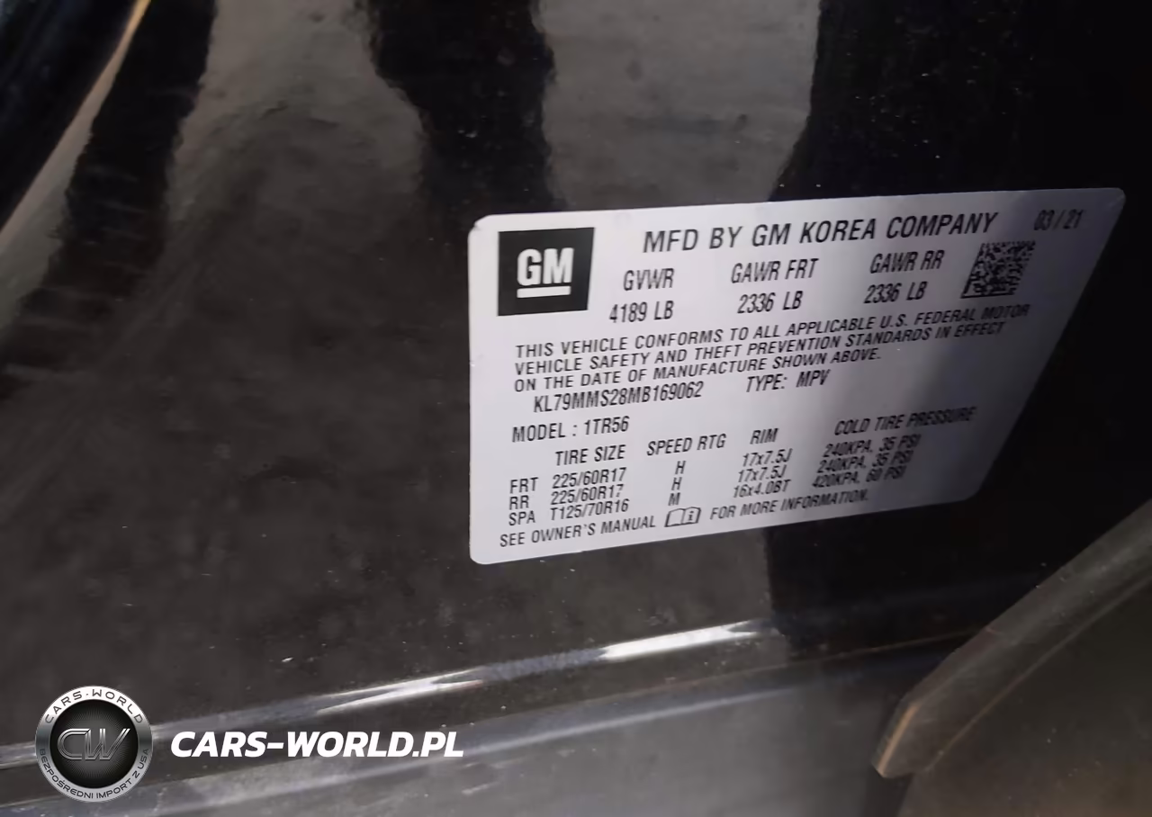 2021 Chevrolet Trailblazer Fwd Ls VIN:KL79MMS28MB169062 - 9