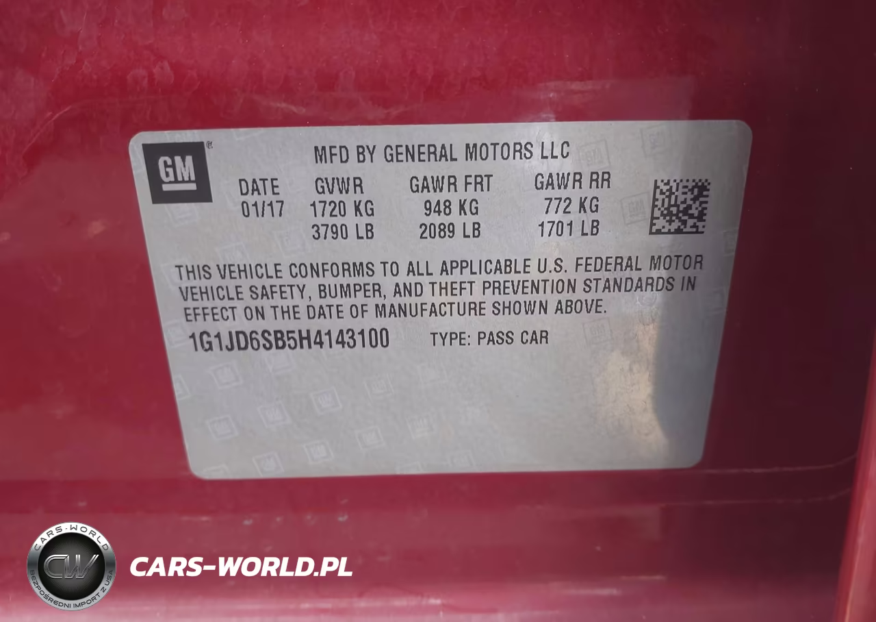 2017 Chevrolet Sonic Lt Auto VIN:1G1JD6SB5H4143100 - 9