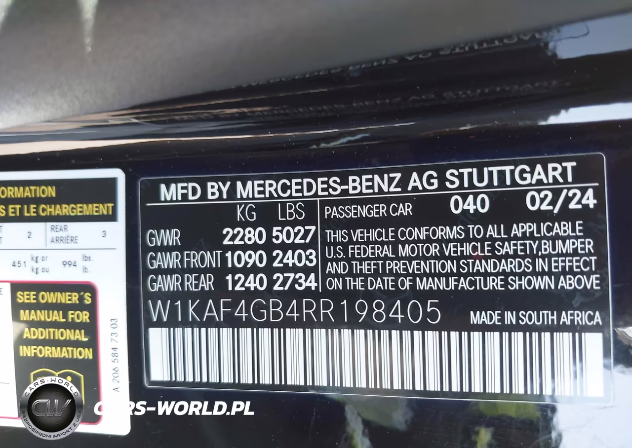 2024 Mercedes-Benz C 300 VIN:W1KAF4GB4RR198405 - 9