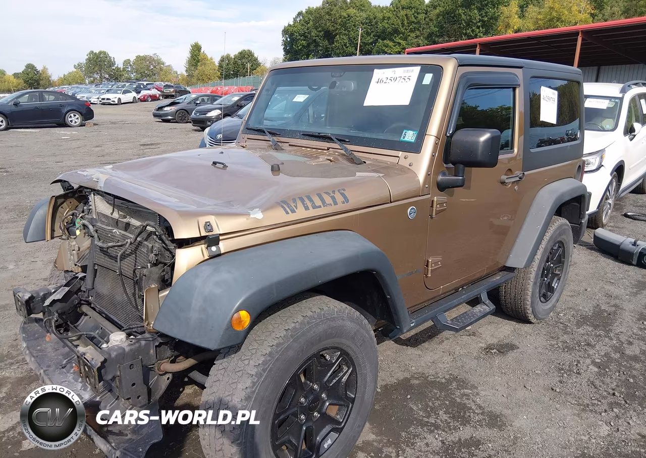 2015 Jeep Wrangler Willys Wheeler VIN:1C4AJWAG7FL714344 - 2