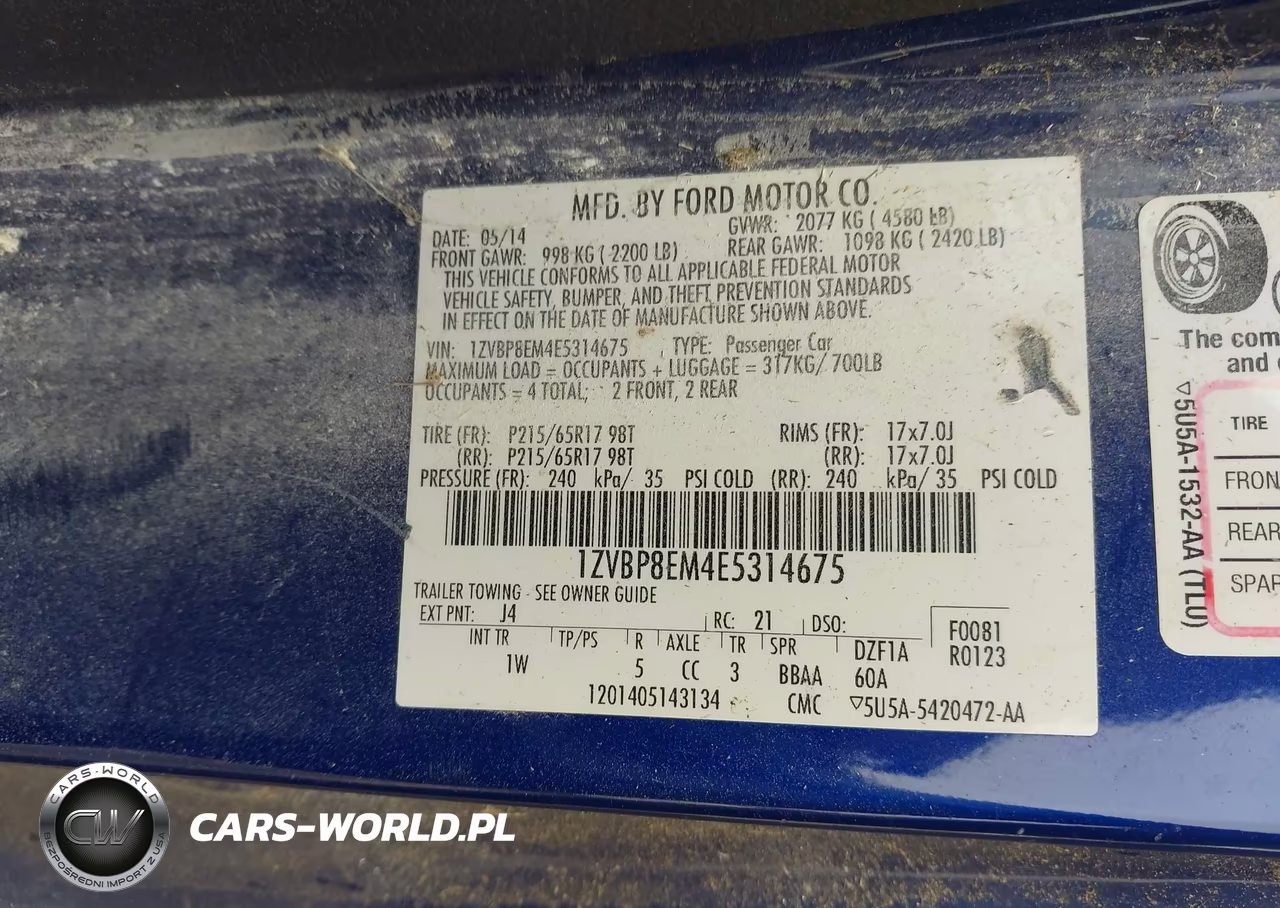 2014 Ford Mustang V6 VIN:1ZVBP8EM4E5314675 - 9
