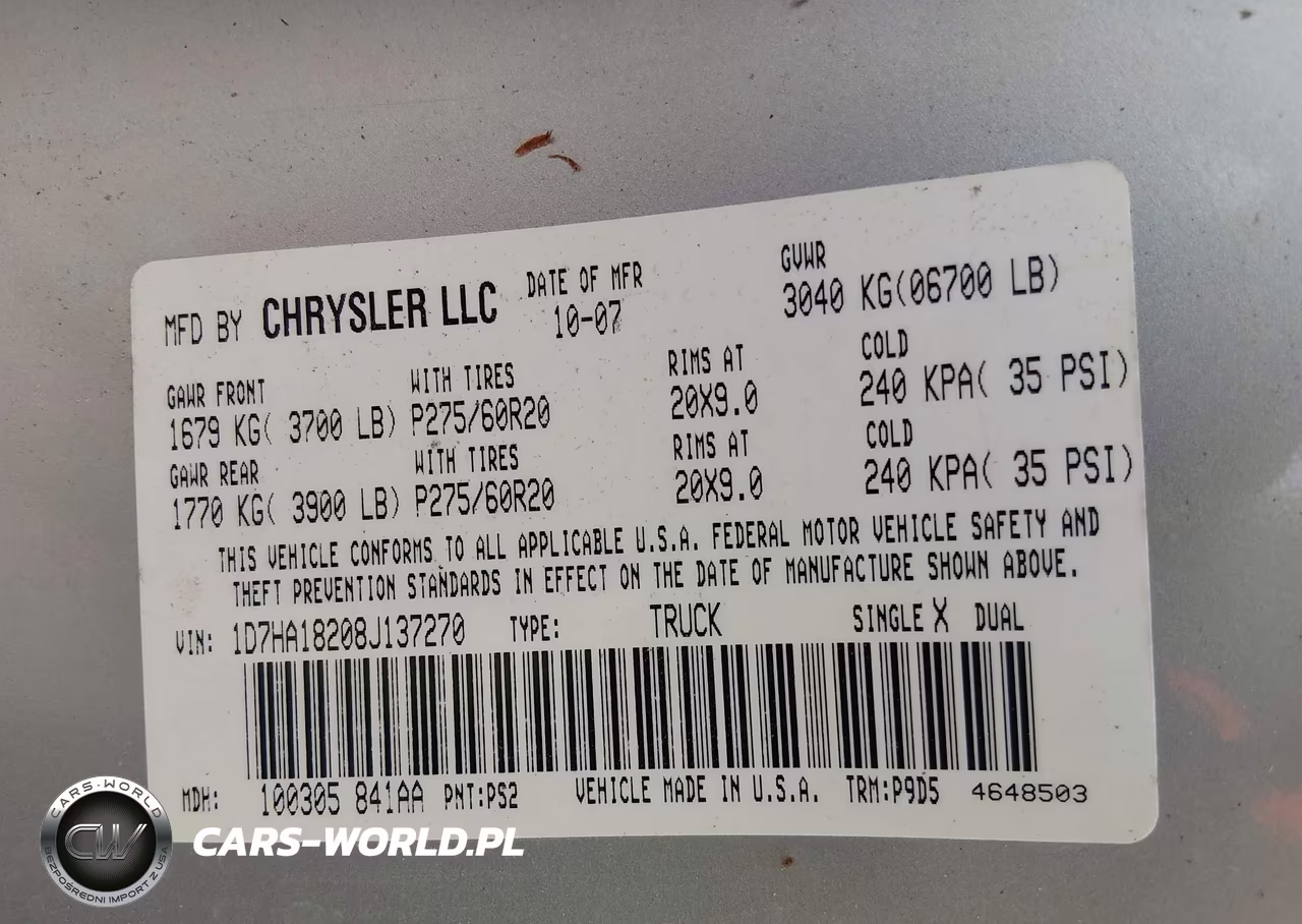 2008 Dodge Ram 1500 Slt VIN:1D7HA18208J137270 - 9