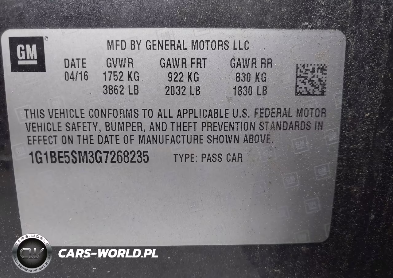 2016 Chevrolet Cruze Lt Auto VIN:1G1BE5SM3G7268235 - 9