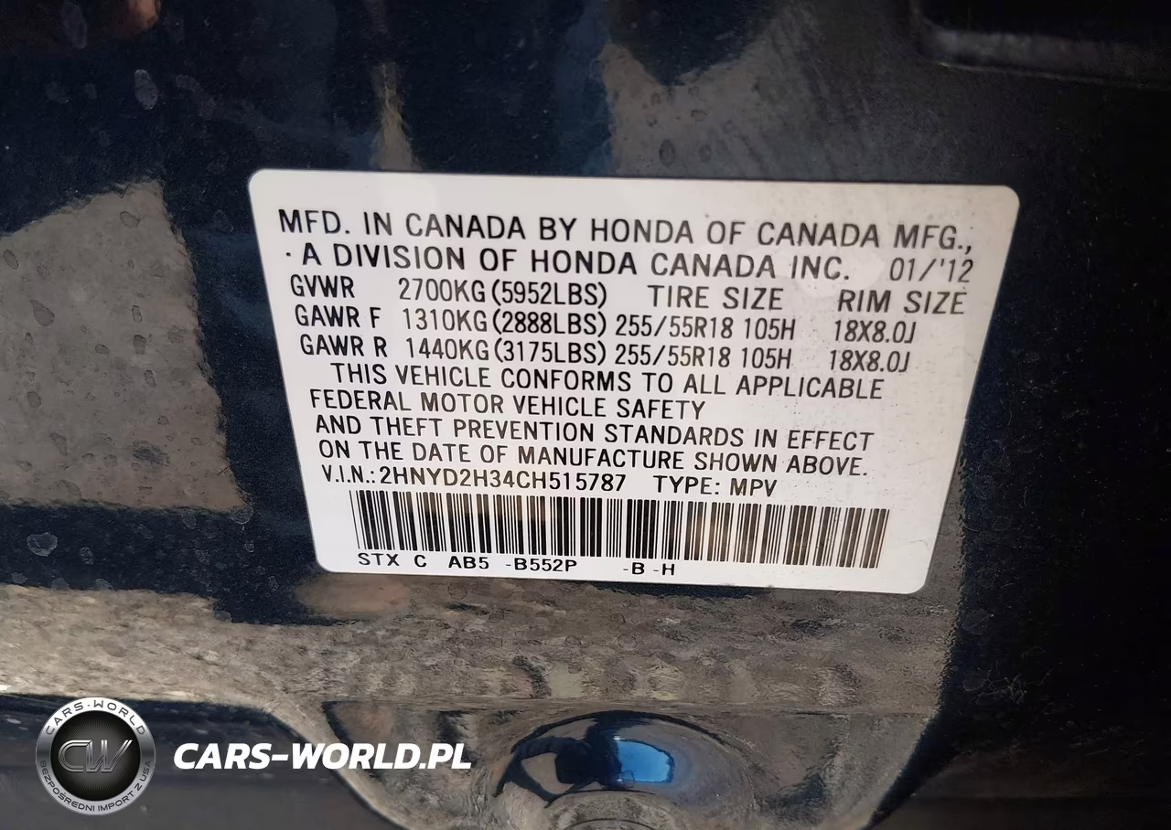2012 Acura Mdx Technology Package VIN:2HNYD2H34CH515787 - 9