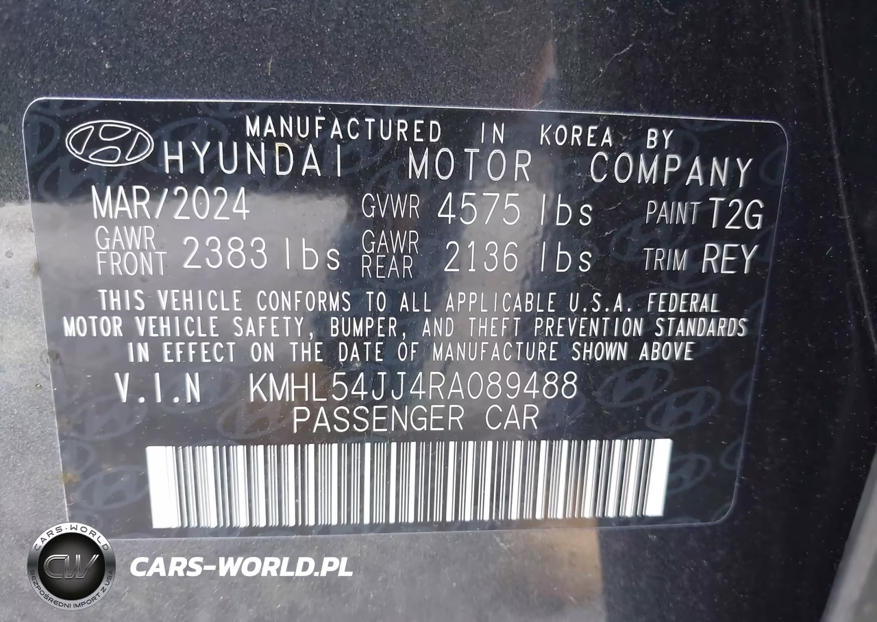 2024 Hyundai Sonata Hybrid Limited VIN:KMHL54JJ4RA089488 - 9