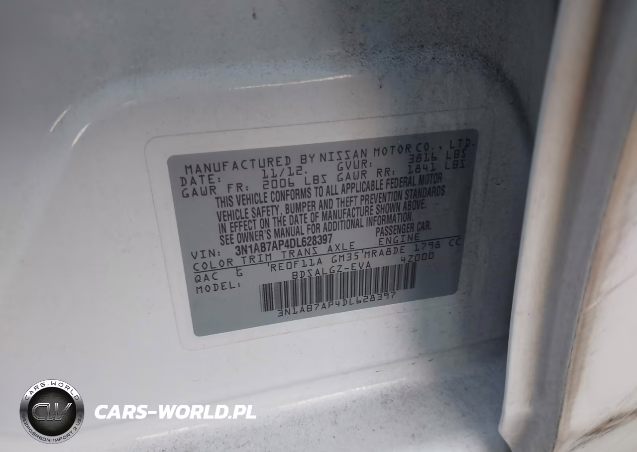 2013 Nissan Sentra Sl VIN:3N1AB7AP4DL628397 - 9