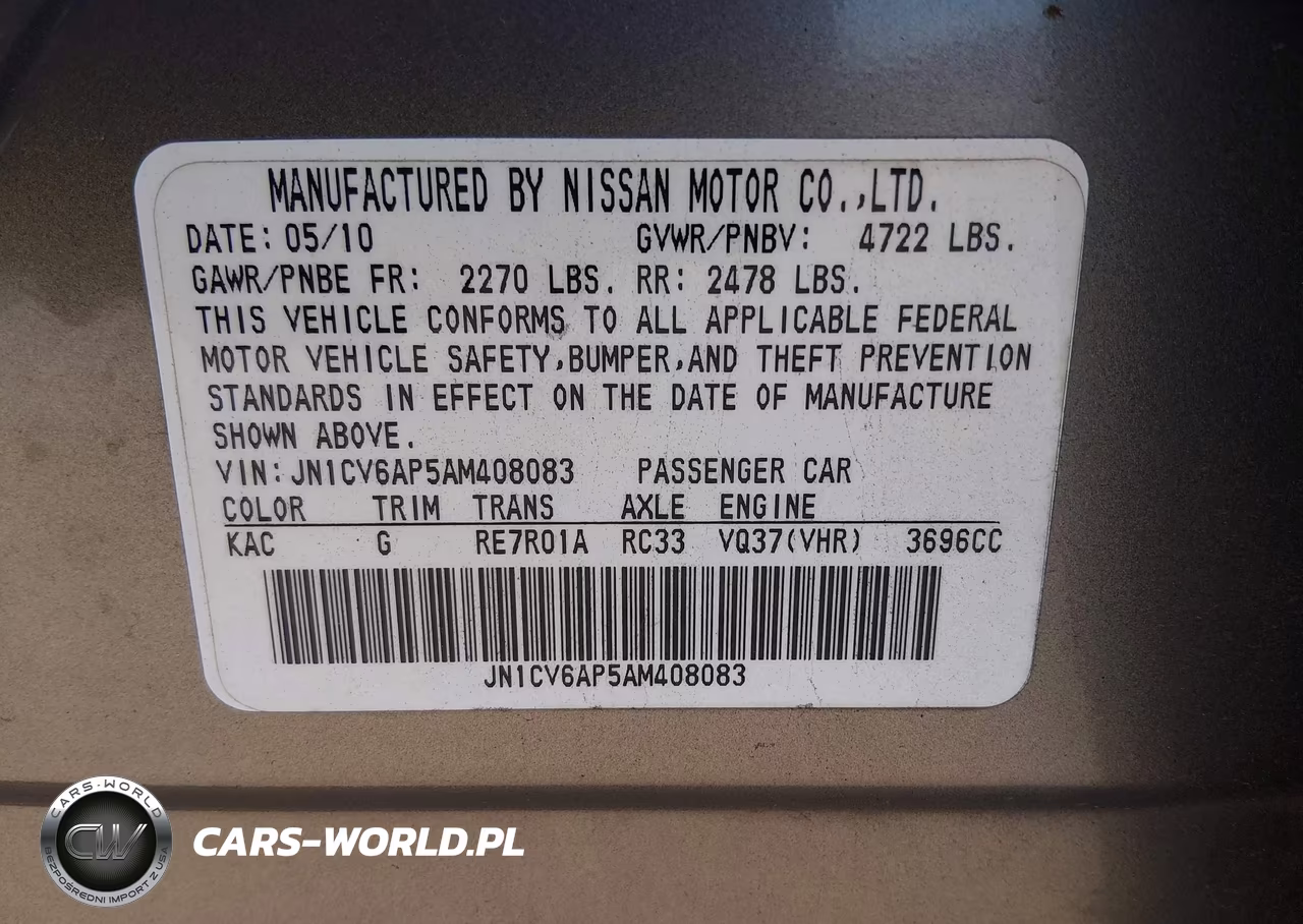 2010 Infiniti G37 Journey VIN:JN1CV6AP5AM408083 - 9