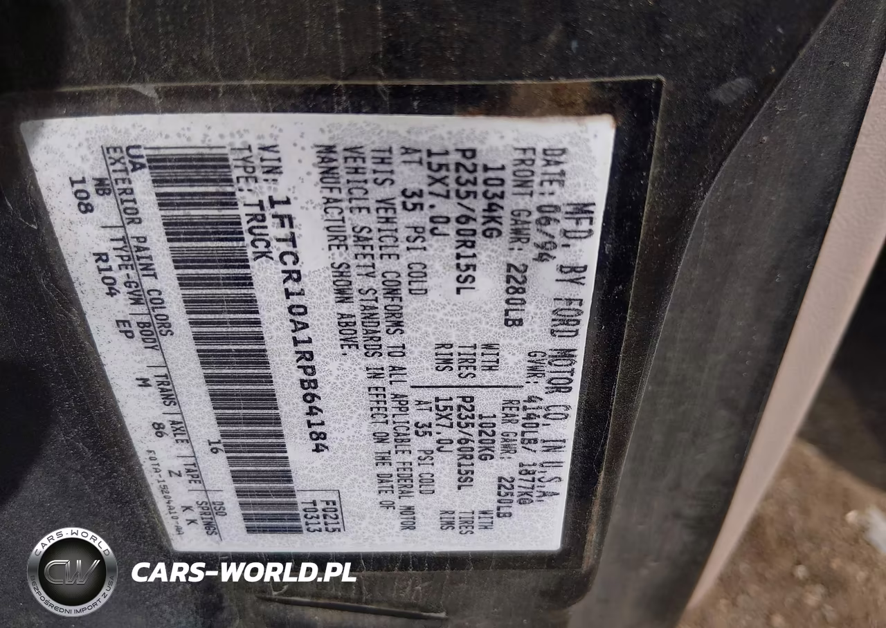 1994 Ford Ranger VIN:1FTCR10A1RPB64184 - 9