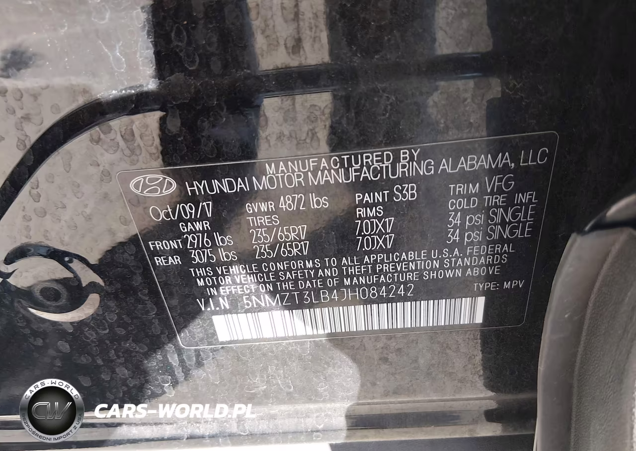 2018 Hyundai Santa Fe Sport 2.4L VIN:5NMZT3LB4JH084242 - 9