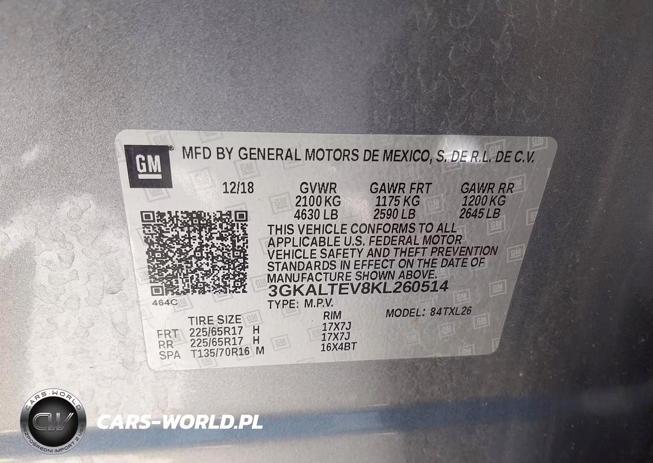 2019 GMC Terrain Sle VIN:3GKALTEV8KL260514 - 9