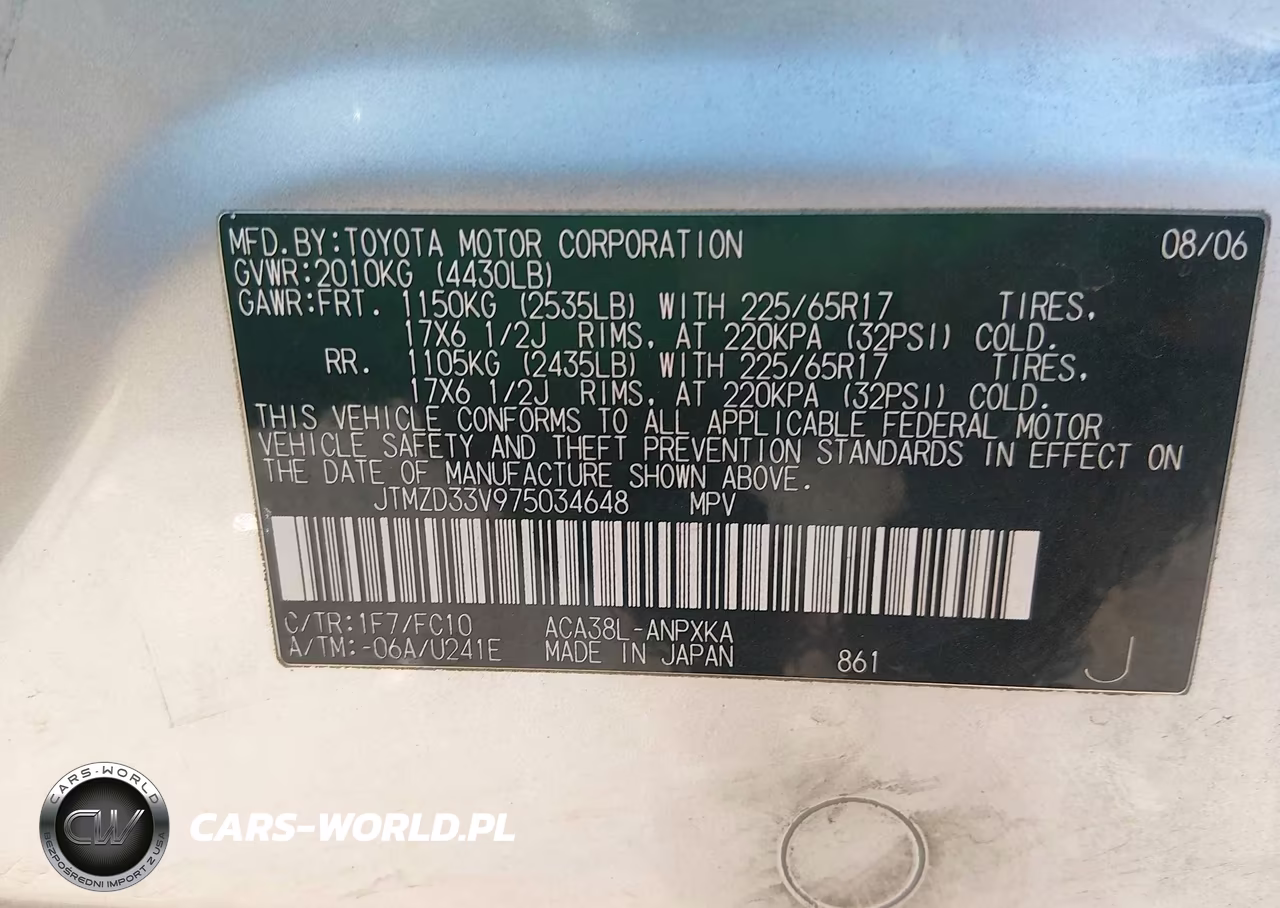 2007 Toyota Rav4 VIN:JTMZD33V975034648 - 9
