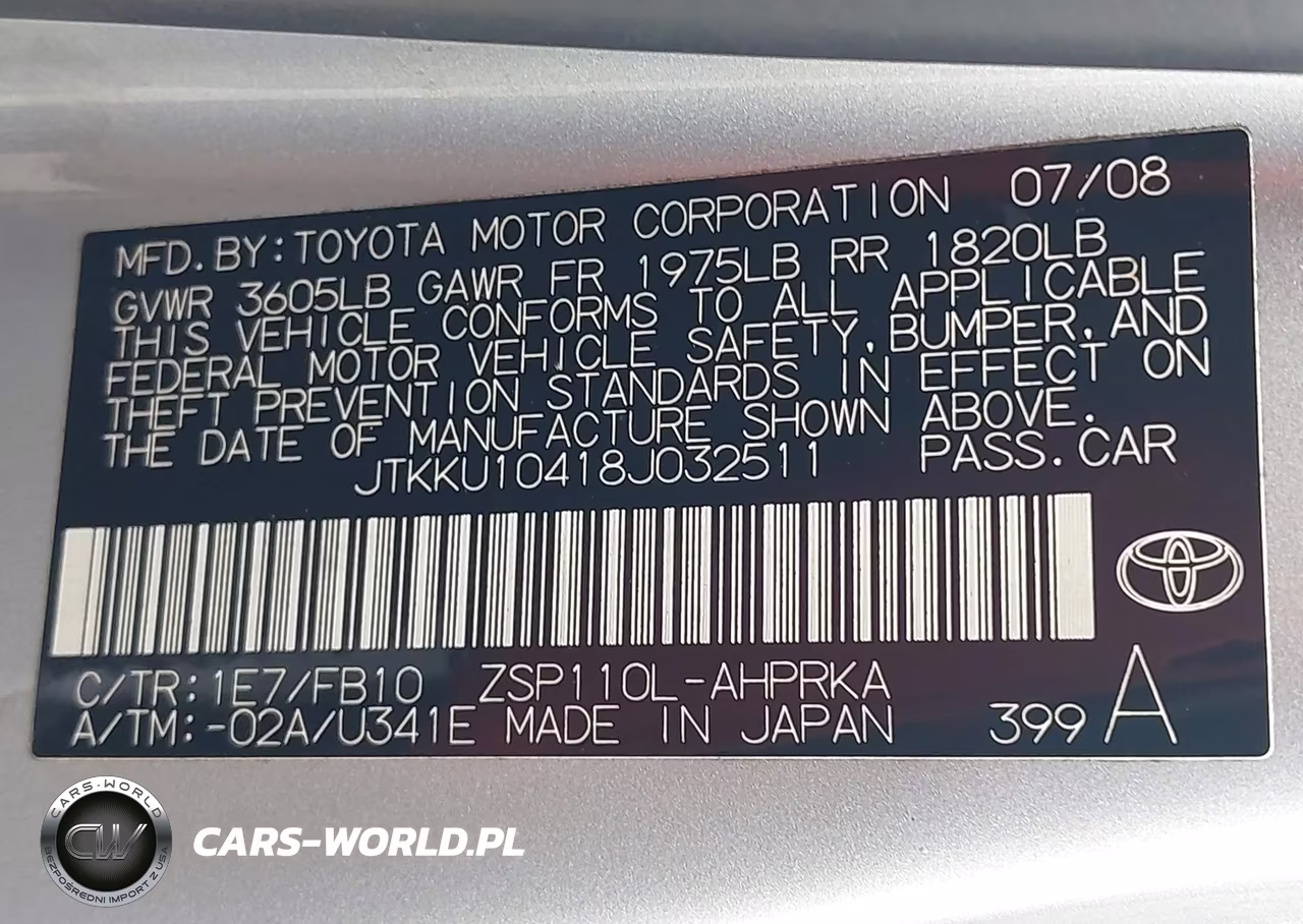 2008 Scion Xd VIN:JTKKU10418J032511 - 9