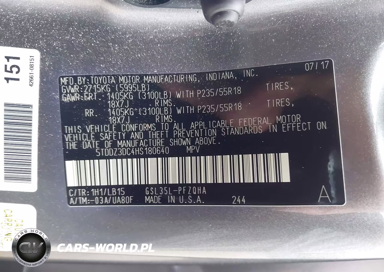 2017 Toyota Sienna Limited Premium 7 Passenger VIN:5TDDZ3DC4HS180640 - 9