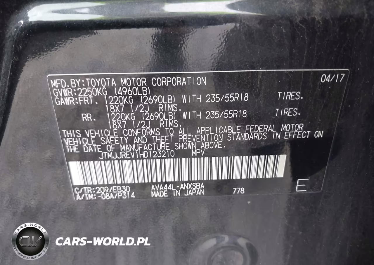 2017 Toyota Rav4 Hybrid Se VIN:JTMJJREV1HD123210 - 9