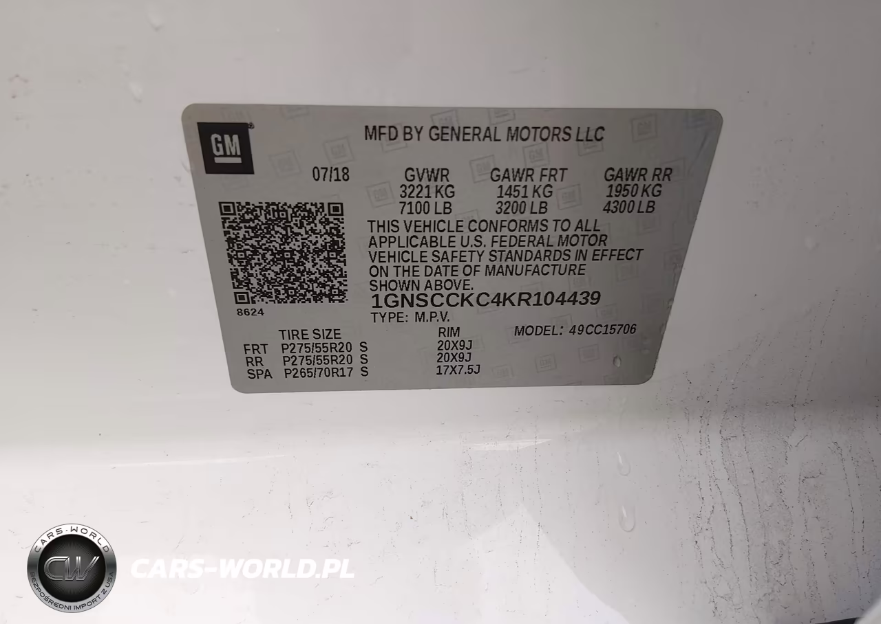 2019 Chevrolet Tahoe Premier VIN:1GNSCCKC4KR104439 - 9