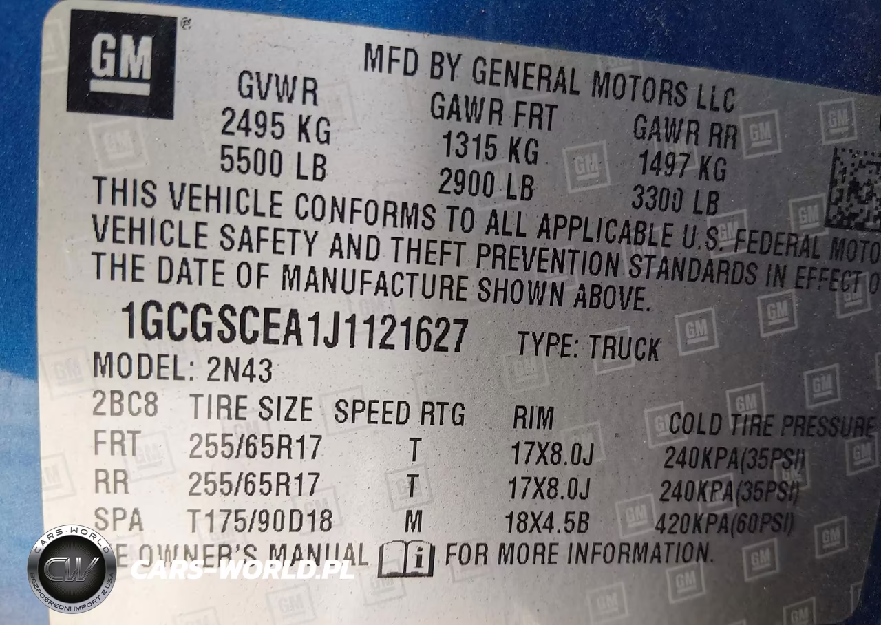 2018 Chevrolet Colorado Lt VIN:1GCGSCEA1J1121627 - 9