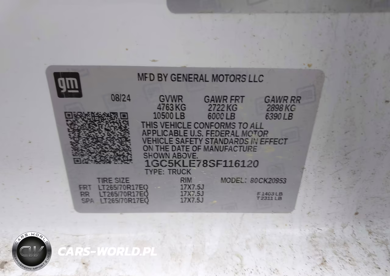 2025 Chevrolet Silverado 2500Hd 4Wd Long Bed Work Truck VIN:1GC5KLE78SF116120 - 9