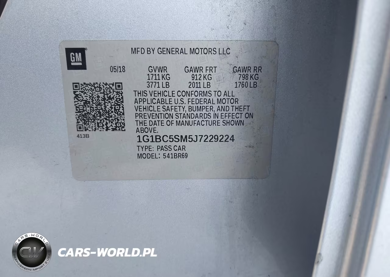 2018 Chevrolet Cruze Ls Auto VIN:1G1BC5SM5J7229224 - 9