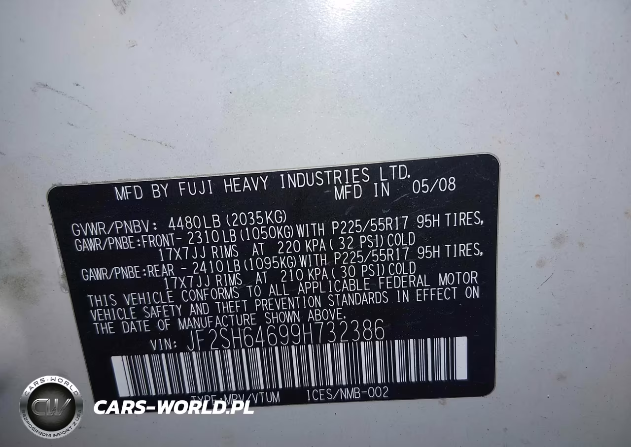 2009 Subaru Forester 2.5X Limited VIN:JF2SH64699H732386 - 9