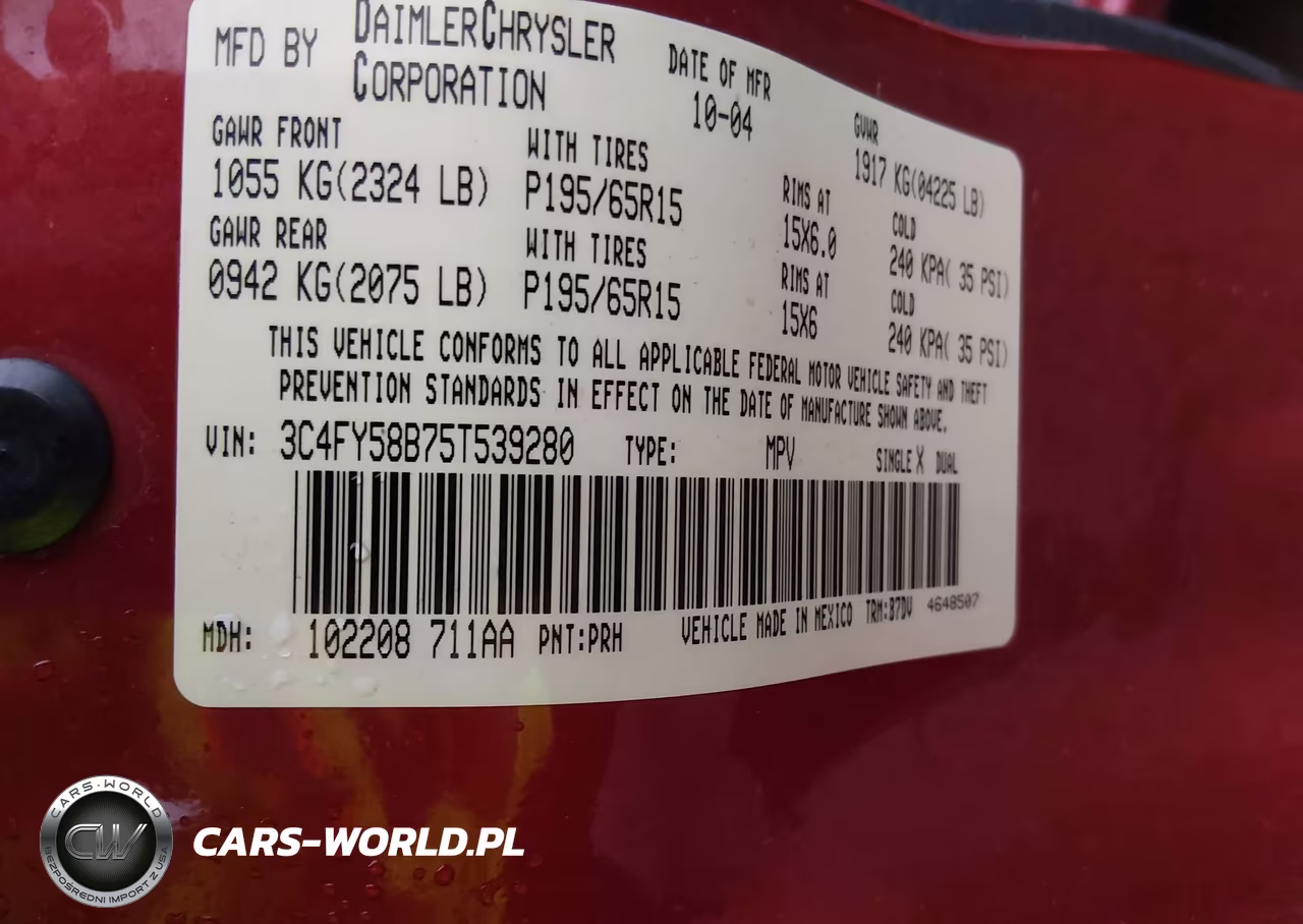 2005 Chrysler Pt Cruiser Touring VIN:3C4FY58B75T539280 - 9