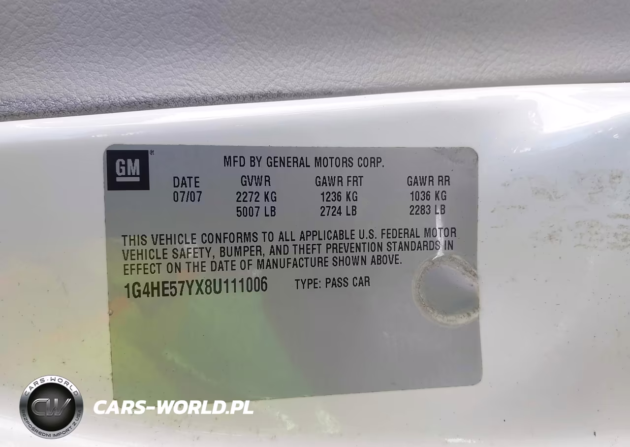 2008 Buick Lucerne Cxs VIN:1G4HE57YX8U111006 - 9