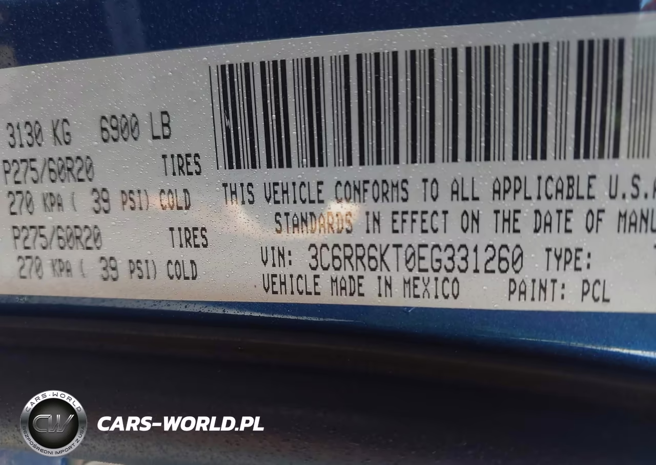 2014 Ram 1500 Express VIN:3C6RR6KT0EG331260 - 9