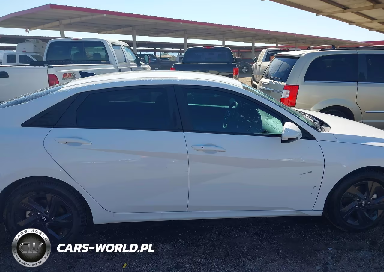 2021 Hyundai Elantra Hybrid Blue VIN:KMHLM4AJXMU007919 - 13