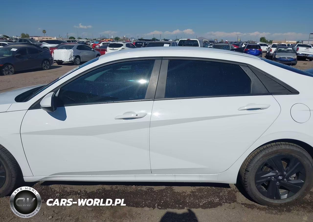 2021 Hyundai Elantra Hybrid Blue VIN:KMHLM4AJXMU007919 - 14