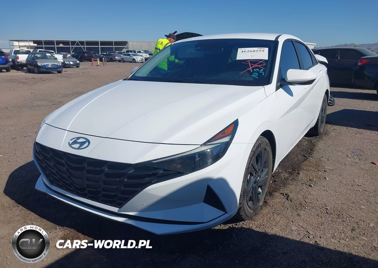 2021 Hyundai Elantra Hybrid Blue VIN:KMHLM4AJXMU007919 - 2