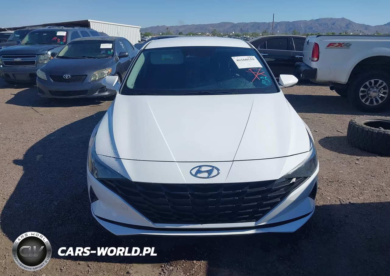 2021 Hyundai Elantra Hybrid Blue VIN:KMHLM4AJXMU007919 - 6