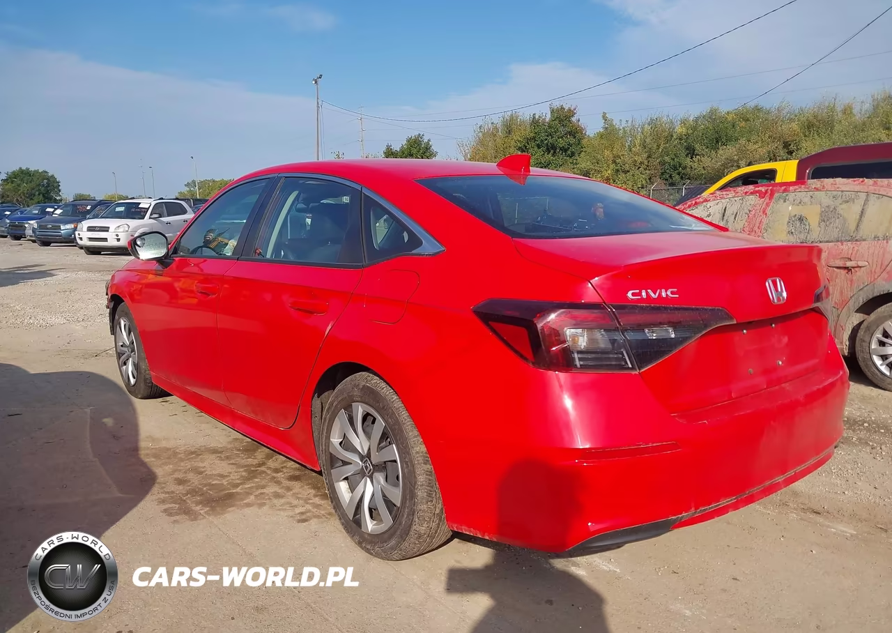 2026 Honda Civic Lx VIN:2HGFE2F24TH506268 - 3