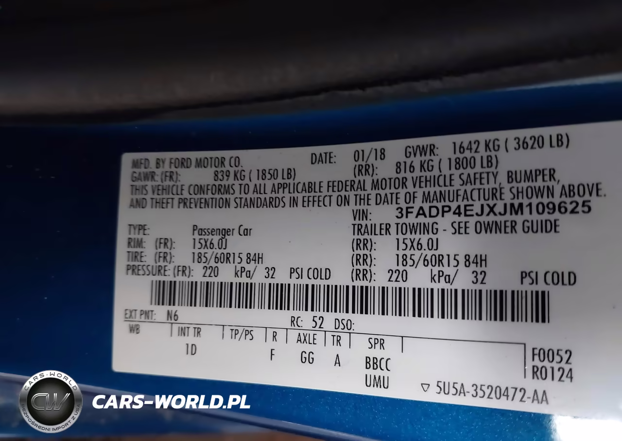 2018 Ford Fiesta Se VIN:3FADP4EJXJM109625 - 9